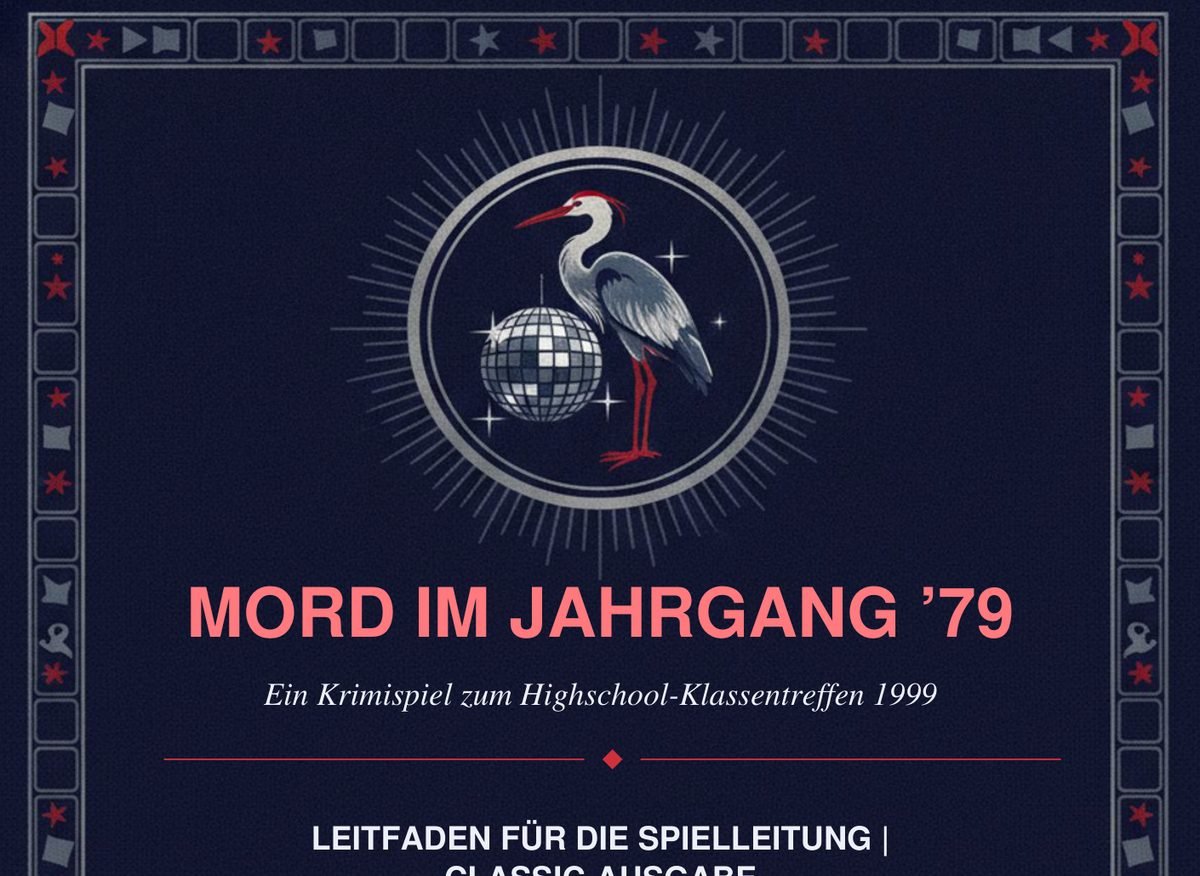 Cover des Krimidinner-Sets „Mord im Jahrgang ’79“