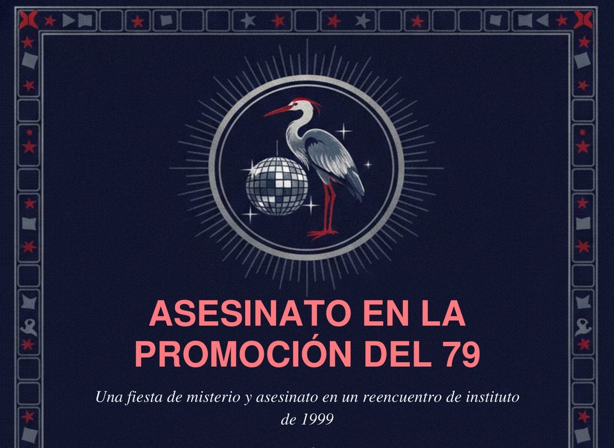 Portada del kit de fiesta Asesinato en la promoción del 79