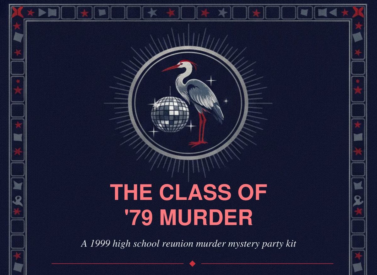 The Class of '79 Murder party kit cover