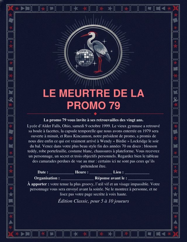 L’invitation à imprimer