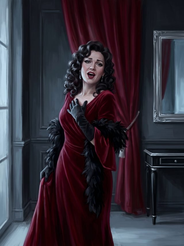 Cousin Delphine, ready for the Family Meeting